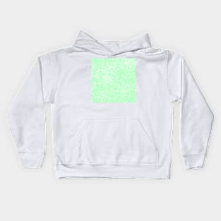 Green White Paint Splatter Kids Hoodie